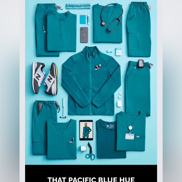 Figs Pacific Blue XS regular - Picture 5 of 5